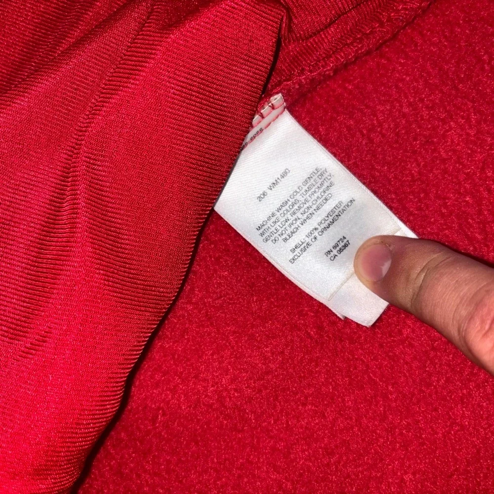 Columbia Sportswear Company Fleece Vest Men's Large Red Full Zip Sleeveless